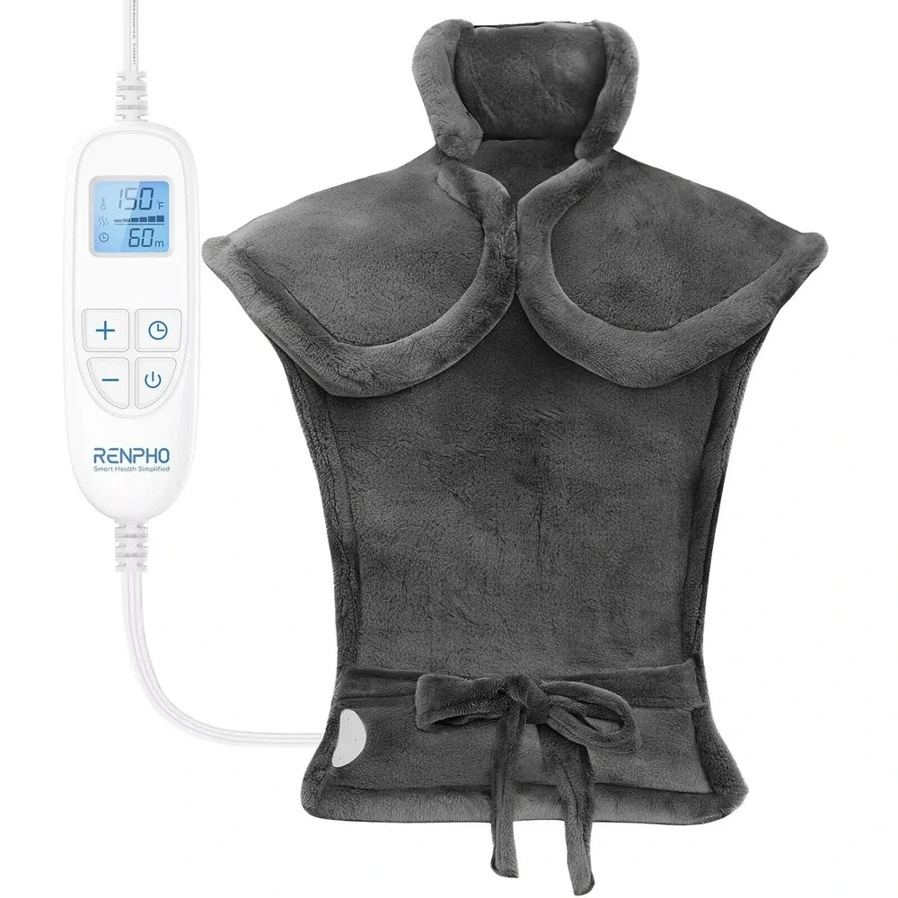 RENPHO Heating Pad for Back Pain Relief, Gift, 6 Heat Levels 3 Timer Options